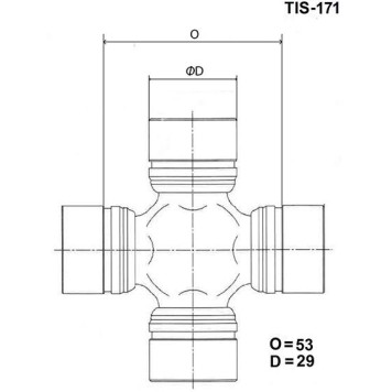 Крестовина карданного вала TOYO TIS-171