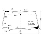 Стекло лобовое в клей LAND CRUISER PRADO 120 02-09 <b>TOYOTA 56111-60461</b>