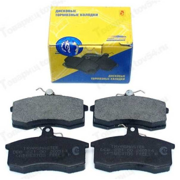 Колодка торм. перед. ВАЗ 2108 Transmaster-Comfort в уп. <b>Трансмастер 2108-3501080</b>