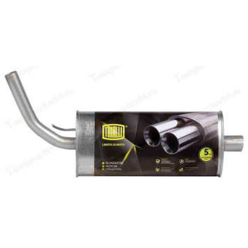 Глушитель ВАЗ 2123 Нива Шевроле нового образца нерж. <b>TRIALLI EMM 0131</b>