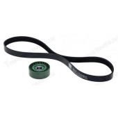 Ремень 6РК1018 ВАЗ 1117-119 Калина c ГУР и кондиционером + ролик <b>TRIALLI GD 618</b>