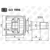 Шрус внутренний Lexus LX570 07- 4.7 <b>TRIALLI GO1996</b>