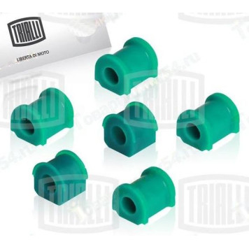 Втулка стабилизатора ВАЗ 2123 Нива Шевроле (6 шт) полиуретан <b>TRIALLI RBS 0132</b>