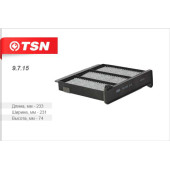 Фильтр салонный (угольный) <b>TSN 9715</b>