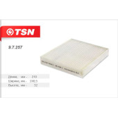 Фильтр салонный (пылевой)''' <b>TSN 97257</b>