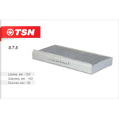 Фильтр салона Ford Focus 1 (угольный) <b>TSN 978</b>