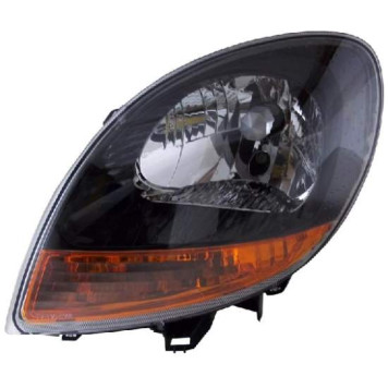 Фара RENAULT KANGOO 03-07 черная, желтый поворот <b>TYC TG-551-1145L-LDEM2Y</b>