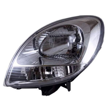 Фара RENAULT KANGOO 03-07 хром, белый поворот <b>TYC TG-551-1145L-LDEMC</b>