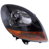 Фара RENAULT KANGOO 03-07 черная, желтый поворот <b>TYC TG-551-1145R-LDEM2Y</b>