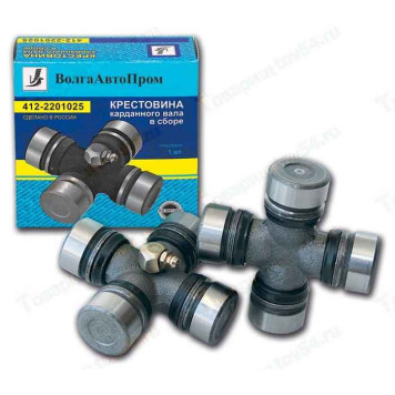 Крестовина М-412 (ВАЗ 2121, 2123 валы пр-ва Беларусь) с тавотницей <b>ВОЛГААВТОПРОМ 412-2201025</b>