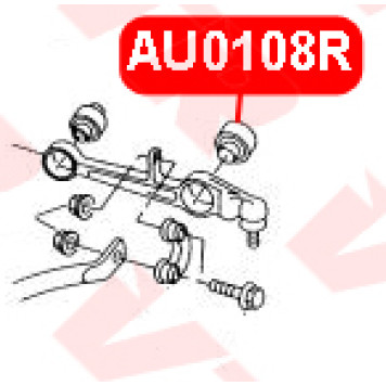 Сайлентблок нижнего поперечного рычага передней подвески, наружный VTR AU0108R-1