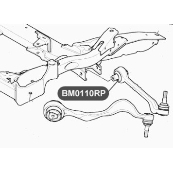 Сайлентблок полиуретановый рычага передней подвески VTR BM0110RP-1