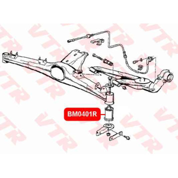 Сайлентблок балки задней подвески, внутренний <b>VTR BM0401R</b>-1