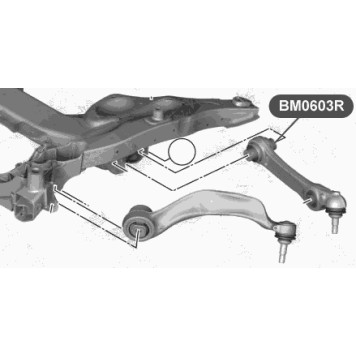 Сайлентблок нижнего рычага передней подвески VTR BM0603R-1