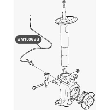 Датчик АБС передней подвески, двусторонний VTR BM1006BS-1