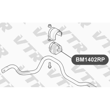 Втулка полиуретановая стабилизатора передней подвески VTR BM1402RP-1