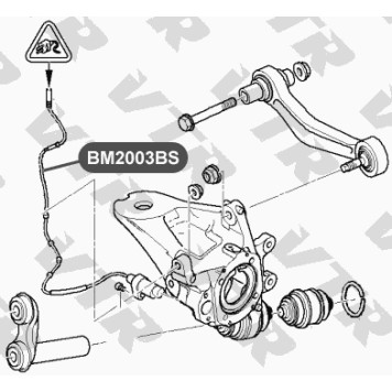 Датчик АБС задней подвески, двусторонний VTR BM2003BS-1