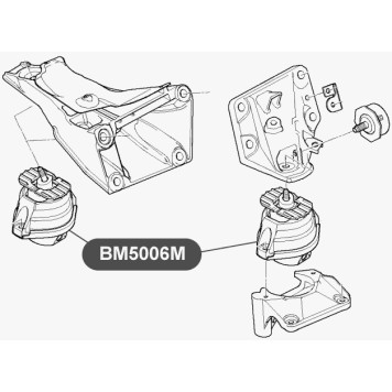 Подушка двигателя передняя, гидравлическая VTR BM5006M-1