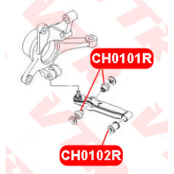 Сайлентблок нижнего рычага передней подвески VTR CH0101R-1
