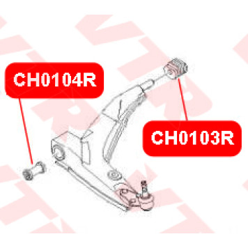 Сайлентблок нижнего рычага передней подвески, передний VTR CH0104R-1