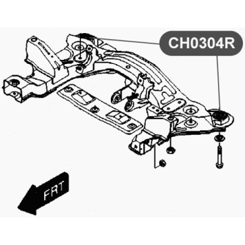 Сайлентблок подрамника передней подвески VTR CH0304R-1