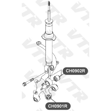 Сайлентблок цапфы задней подвески VTR CH0901R-1