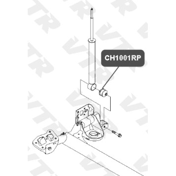 Втулка полиуретановая амортизатора задней подвески VTR CH1001RP-1
