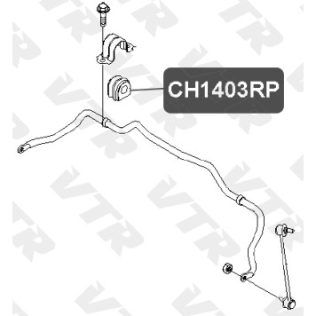 Втулка полиуретановая стабилизатора передней подвески VTR CH1403RP-1