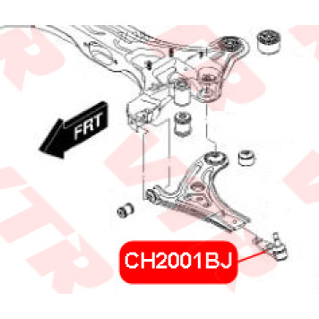 Опора шаровая нижнего рычага передней подвески VTR CH2001BJ-1