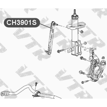 Тяга стабилизатора передней подвески VTR CH3901S-1