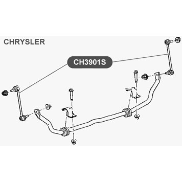 Тяга стабилизатора передней подвески VTR CH3901S-2