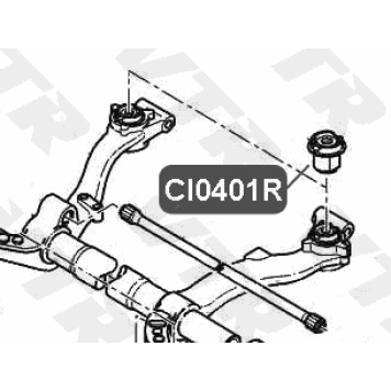 Сайлентблок задней балки, задний VTR CI0401R-1