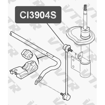 Тяга стабилизатора передней подвески VTR CI3904S-1
