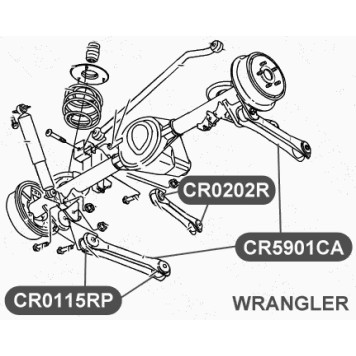 Сайлентблок полиуретановый нижнего рычага передней подвески VTR CR0115RP-1