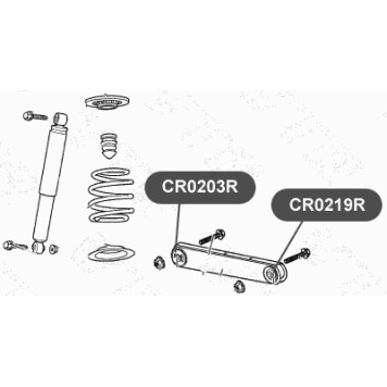 Сайлентблок рычага задней подвески, передний VTR CR0203R-1