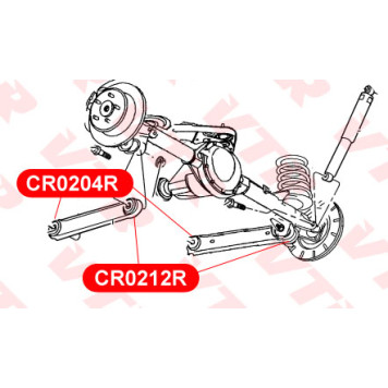 Сайлентблок нижнего рычага задней (передней) подвески, передний VTR CR0204R-2