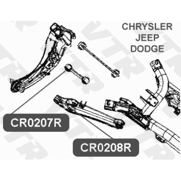 Сайлентблок поперечного рычага задней подвески VTR CR0207R-1