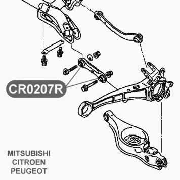 Сайлентблок поперечного рычага задней подвески VTR CR0207R-2