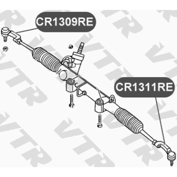 Наконечник тяги рулевого управления, левый VTR CR1311RE-1