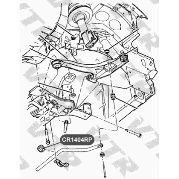 Втулка полиуретановая стабилизатора передней, задней подвески VTR CR1404RP-1