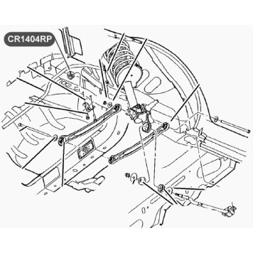 Втулка полиуретановая стабилизатора передней, задней подвески VTR CR1404RP-2