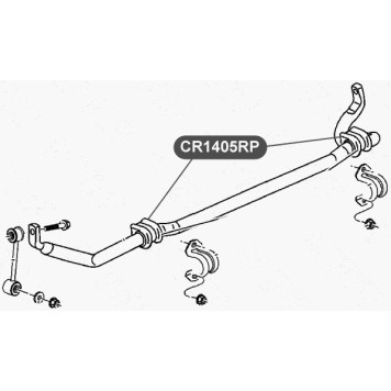 Втулка полиуретановая стабилизатора передней подвески VTR CR1405RP-1