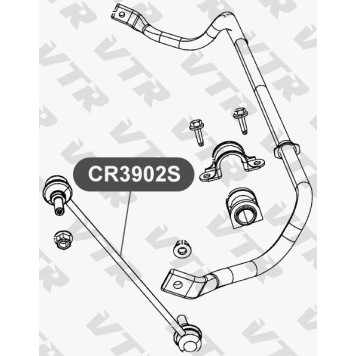 Тяга стабилизатора передней подвески VTR CR3902S-1