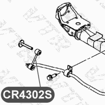 Тяга стабилизатора задней подвески (полиуретан) VTR CR4302SP-1