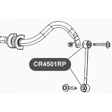 Сайлентблок полиуретановый тяги стабилизатора передней подвески VTR CR4501RP-1