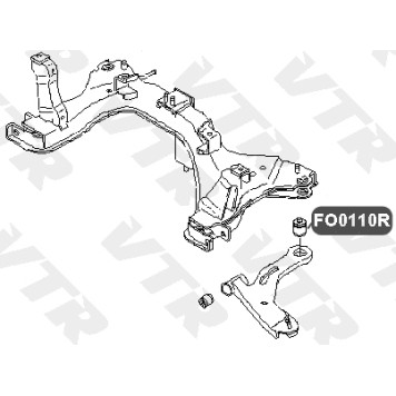 Сайлентблок рычага передней подвески, задний VTR FO0110R-1