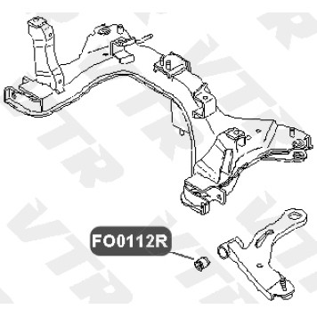 Сайлентблок нижнего рычага передней подвески, передний (без наружней) VTR FO0112R-1