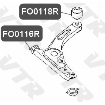 Сайлентблок рычага передней подвески VTR FO0116R-1