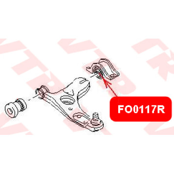 Сайлентблок рычага передней подвески, задний (без кронштейна) VTR FO0117R-1