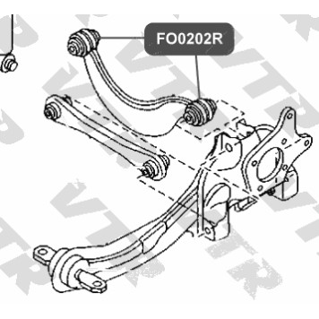 Сайлентблок поперечного рычага задней подвески VTR FO0202R-1